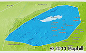 Political 3D Map of Al Fayyum (Fayoum), physical outside