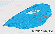 Political 3D Map of Al Fayyum (Fayoum), single color outside