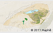 Satellite 3D Map of Al Fayyum (Fayoum), lighten