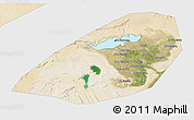 Satellite 3D Map of Al Fayyum (Fayoum), single color outside