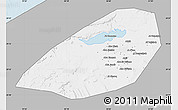 Gray Map of Al Fayyum (Fayoum), single color outside