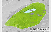 Physical Map of Al Fayyum (Fayoum), lighten, desaturated