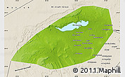 Physical Map of Al Fayyum (Fayoum), shaded relief outside