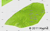 Physical Map of Al Fayyum (Fayoum), single color outside