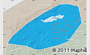 Political Map of Al Fayyum (Fayoum), lighten, semi-desaturated