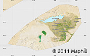 Satellite Map of Al Fayyum (Fayoum), single color outside