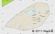 Shaded Relief Map of Al Fayyum (Fayoum), single color outside