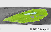 Physical Panoramic Map of Al Fayyum (Fayoum), darken, desaturated