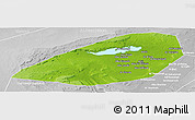 Physical Panoramic Map of Al Fayyum (Fayoum), lighten, desaturated