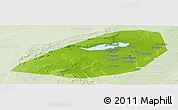 Physical Panoramic Map of Al Fayyum (Fayoum), lighten