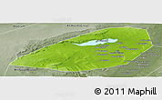 Physical Panoramic Map of Al Fayyum (Fayoum), semi-desaturated