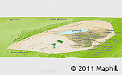 Satellite Panoramic Map of Al Fayyum (Fayoum), physical outside