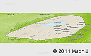 Shaded Relief Panoramic Map of Al Fayyum (Fayoum), physical outside