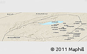 Shaded Relief Panoramic Map of Al Fayyum (Fayoum)