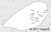 Classic Style Simple Map of Al Fayyum (Fayoum), cropped outside