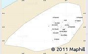 Classic Style Simple Map of Al Fayyum (Fayoum), single color outside