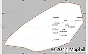 Gray Simple Map of Al Fayyum (Fayoum), cropped outside