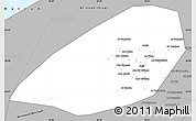Gray Simple Map of Al Fayyum (Fayoum)
