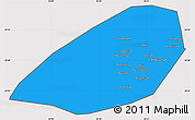 Political Simple Map of Al Fayyum (Fayoum), cropped outside