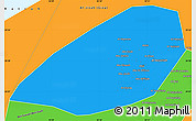 Political Simple Map of Al Fayyum (Fayoum)