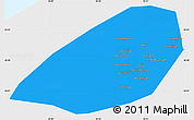 Political Simple Map of Al Fayyum (Fayoum), single color outside