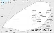 Silver Style Simple Map of Al Fayyum (Fayoum)