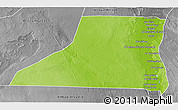 Physical 3D Map of Al Minya (Menia), desaturated