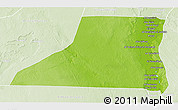 Physical 3D Map of Al Minya (Menia), lighten