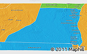 Political 3D Map of Al Minya (Menia)