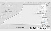 Silver Style 3D Map of Al Minya (Menia)