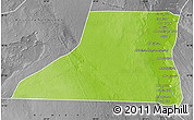Physical Map of Al Minya (Menia), desaturated