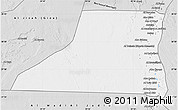 Silver Style Map of Al Minya (Menia)