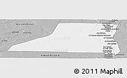 Gray Panoramic Map of Al Minya (Menia)