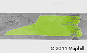 Physical Panoramic Map of Al Minya (Menia), desaturated