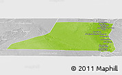 Physical Panoramic Map of Al Minya (Menia), lighten, desaturated