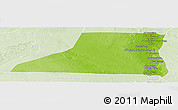Physical Panoramic Map of Al Minya (Menia), lighten