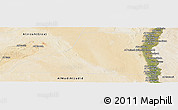 Satellite Panoramic Map of Al Minya (Menia)