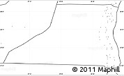 Blank Simple Map of Al Minya (Menia), no labels