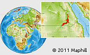 Physical Location Map of Aswan