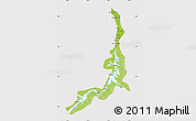 Physical Map of Aswan, cropped outside