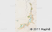 Satellite Map of Aswan, lighten