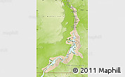 Satellite Map of Aswan, physical outside