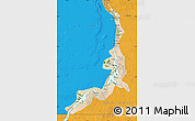 Satellite Map of Aswan, political outside