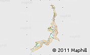 Satellite Map of Aswan, single color outside