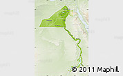 Physical Map of Upper Egypt, lighten