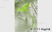 Physical Map of Upper Egypt, semi-desaturated