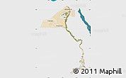 Satellite Map of Upper Egypt, single color outside