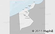 Gray 3D Map of Al Iskandariyah (Alex.), single color outside