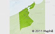 Physical 3D Map of Al Iskandariyah (Alex.), lighten