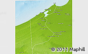 Physical 3D Map of Al Iskandariyah (Alex.)